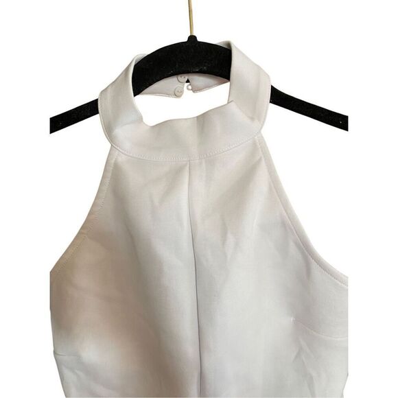 Zara NWT women’s white one piece jumpsuit size small - Picture 6 of 7